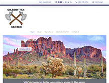 Tablet Screenshot of gilberttaxcenter.com